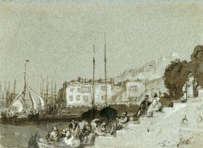Veduta di un porto a East Cowes, Isola di Wight, 1828 da Joseph Mallord William Turner